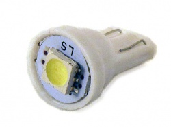 Светодиодная лампа W5W (T10) 1SMD (5050) WHITE