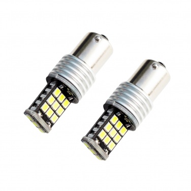 LED лампа (2 ШТ) P21W (BA15S-1156) 21SMD (2835) WHITE, в габариты, поворотники