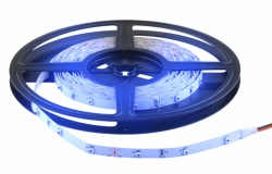 Светодиодная лента 60 LED3528, 12В, 5м, синий цв, IP65