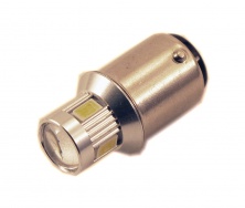 Светодиодная лампа P21W (BA15S-1156) 6SMD (5630) LENS WHITE