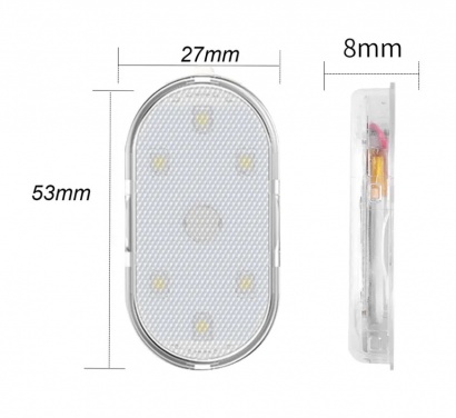 Светодиодная подсветка-лампа на магните USB RGB (120 мАч, Micro-USB, сенсор)