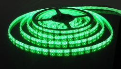 Светодиодная лента 60 LED3528, 12В, 5м, зеленый цвет, IP20