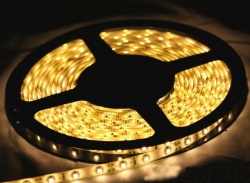 Светодиодная лента 60 LED3528, 12В, 5м, белый цв, IP20