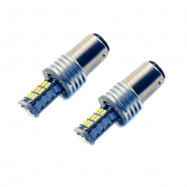LED лампа (2 ШТ) P21/5W (BA15D-1157) 21SMD (2835) WHITE, в габариты, стоп сигнал