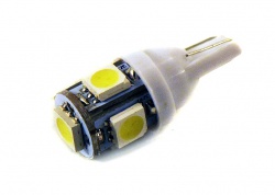 Светодиодная лампа  W5W (T10) 5SMD (5050) WHITE