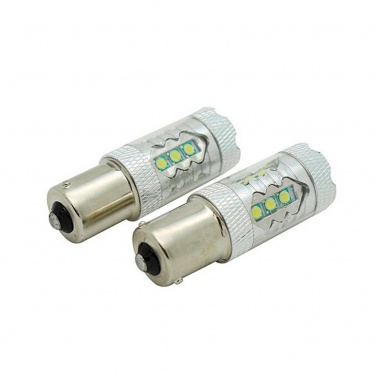 LED лампа (2 ШТ) P21W (BA15S-1156) 14SMD (2835)  CREE WHITE, в габариты, поворотники