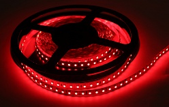 Светодиодная лента 60 LED3528, 12В, 5м, красный цв, IP20
