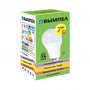 Лампа A60, E27, 7Вт, тёпл.свет