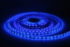 Светодиодная лента 60 LED5050, 12В, 5м, синий цв, IP20