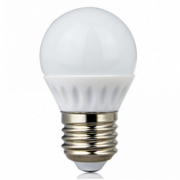 Лампа G45, E27, 4Вт, тёпл.свет
