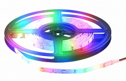 Светодиодная лента 60 LED3528, 12В, 5м, RGB миг., IP65