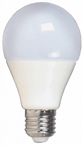 Лампа A60, E27, 12Вт, белый свет