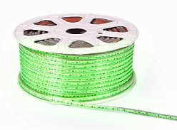 Светодиодная лента 60 LED3528, 220В, 1м, зеленый цвет, IP65
