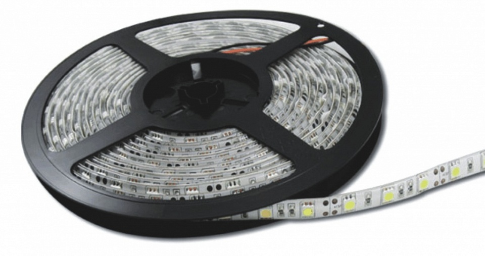 Светодиодная лента 60 LED5050, 12В, 5м, зеленый цв, IP65