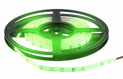 Светодиодная лента 60 LED3528, 12В, 5м, зеленый цв, IP65